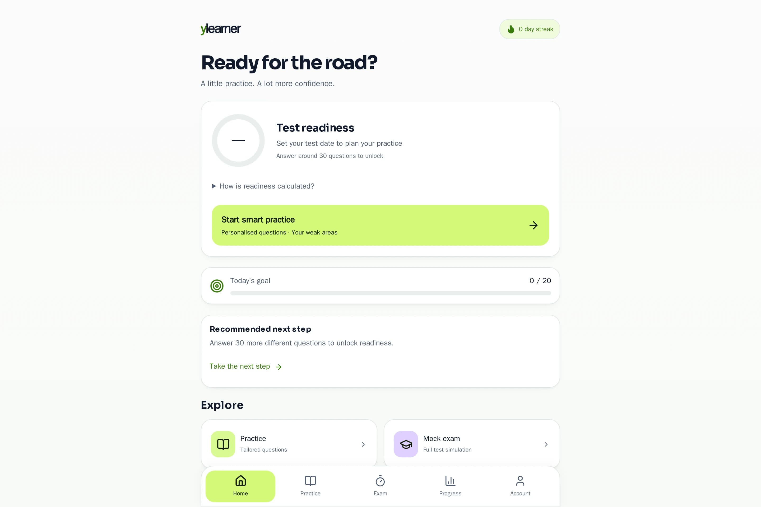 YLearner web application preview